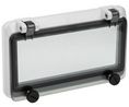Enclosure Inspection Window for 46277-3, DIN 43880 162mm Polycarbonate Grey